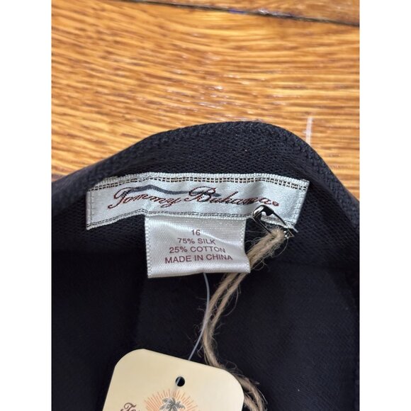 Tommy Bahama Womens Bermuda Shorts Plus Sz 16 Black Silk Cotton High Rise NWT - Picture 4 of 5